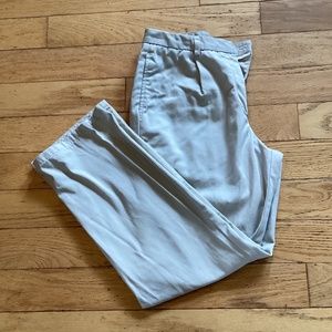 Eddie Bauer high waist relaxed fit khaki pants, size 6P, EUC, 100% cotton